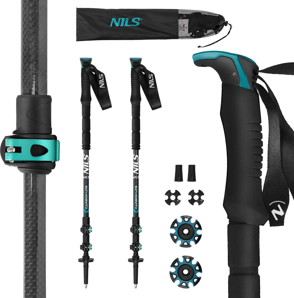 Nils Extreme TK8607 anglies pluošto žygio lazdos NILS