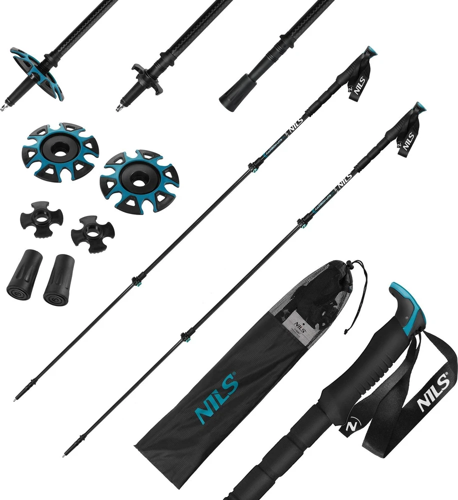 Nils Extreme TK8607 anglies pluošto žygio lazdos NILS