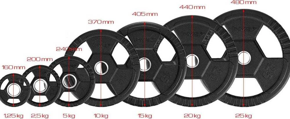 Olimpinis svoris HMS TOH juodas - 1.25 kg
