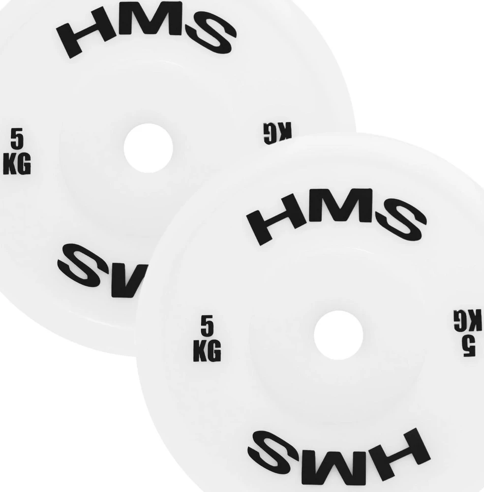 TPP olimpinių techninių svorių diskų rinkinys PE 2 x 1,5–5kg (18 kg) HMS