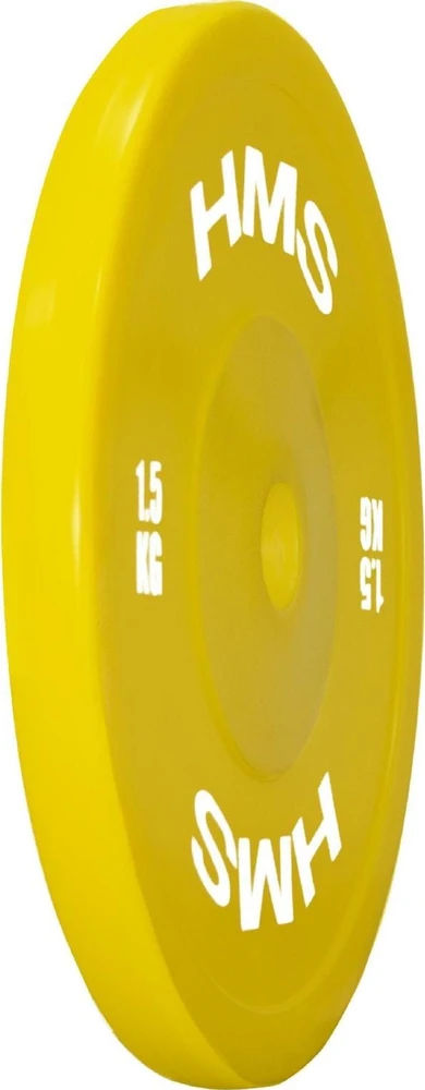 TPP01 geltonas PE svorio diskas 2 x 1,5kg HMS