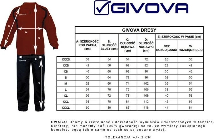 Tracksuit Givova Tuta Visa TR018 1210