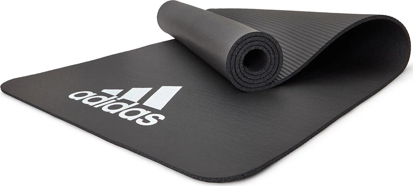 Treniruočių kilimėlis Adidas, 7mm, pilkas