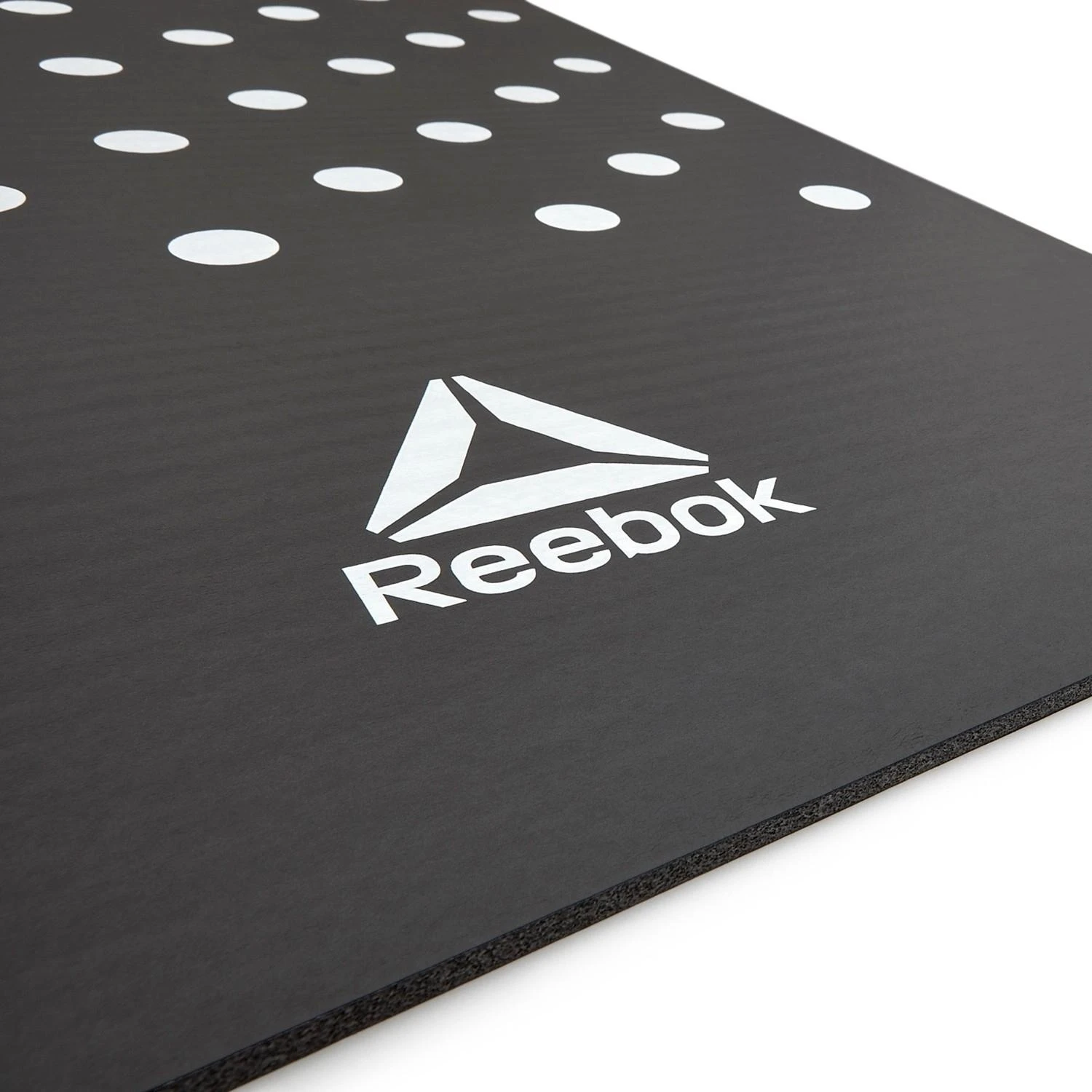 Treniruočių kilimėlis Reebok Spots 7 mm, juodas