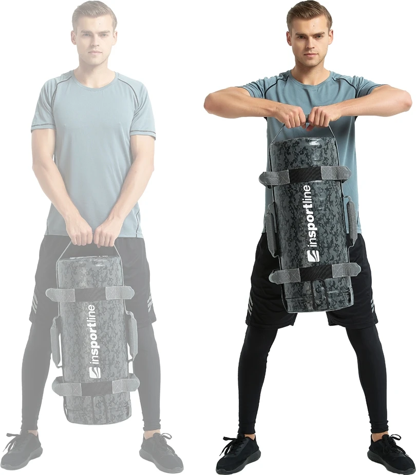 Jėgos maišas su rankenomis inSPORTline FitBag Camu 30kg