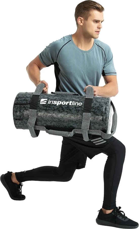 Jėgos maišas su rankenomis inSPORTline FitBag Camu 30kg