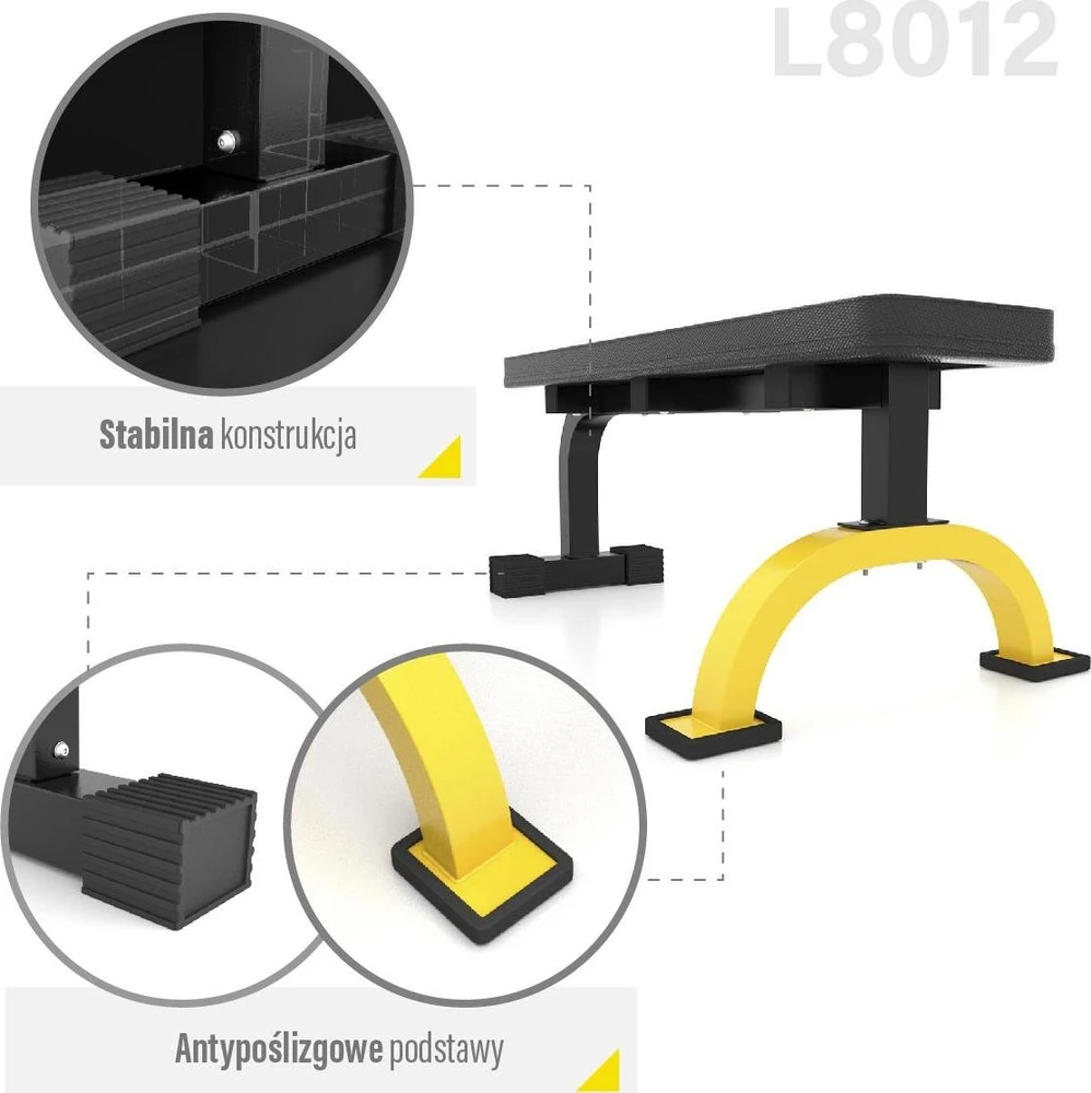 L8012 EXERCISE BENCH HMS PREMIUM