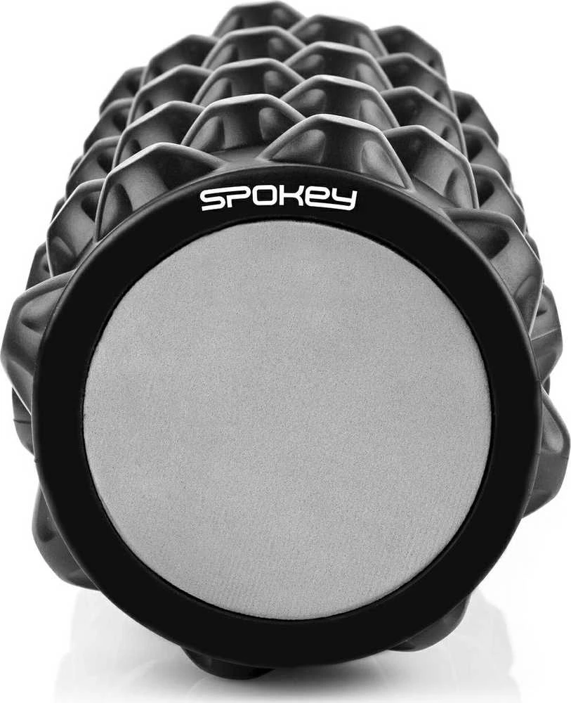 Spokey ROLL 2IN1 Fitness volelis, 33 x 14,5 cm, +1 lygus EVA putų volelis (10 cm), Tamsios pilkos, PU/PVC putos