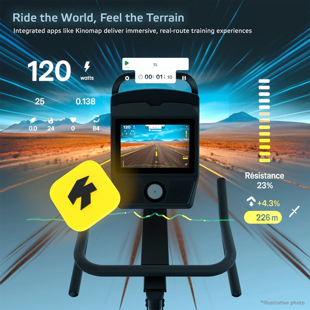 Dviratis treniruoklis inSPORTline ZenRoute 1200