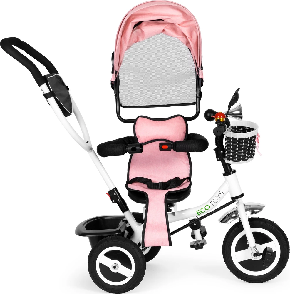 Ecotoys Triratukas Eco Toys, rožinis