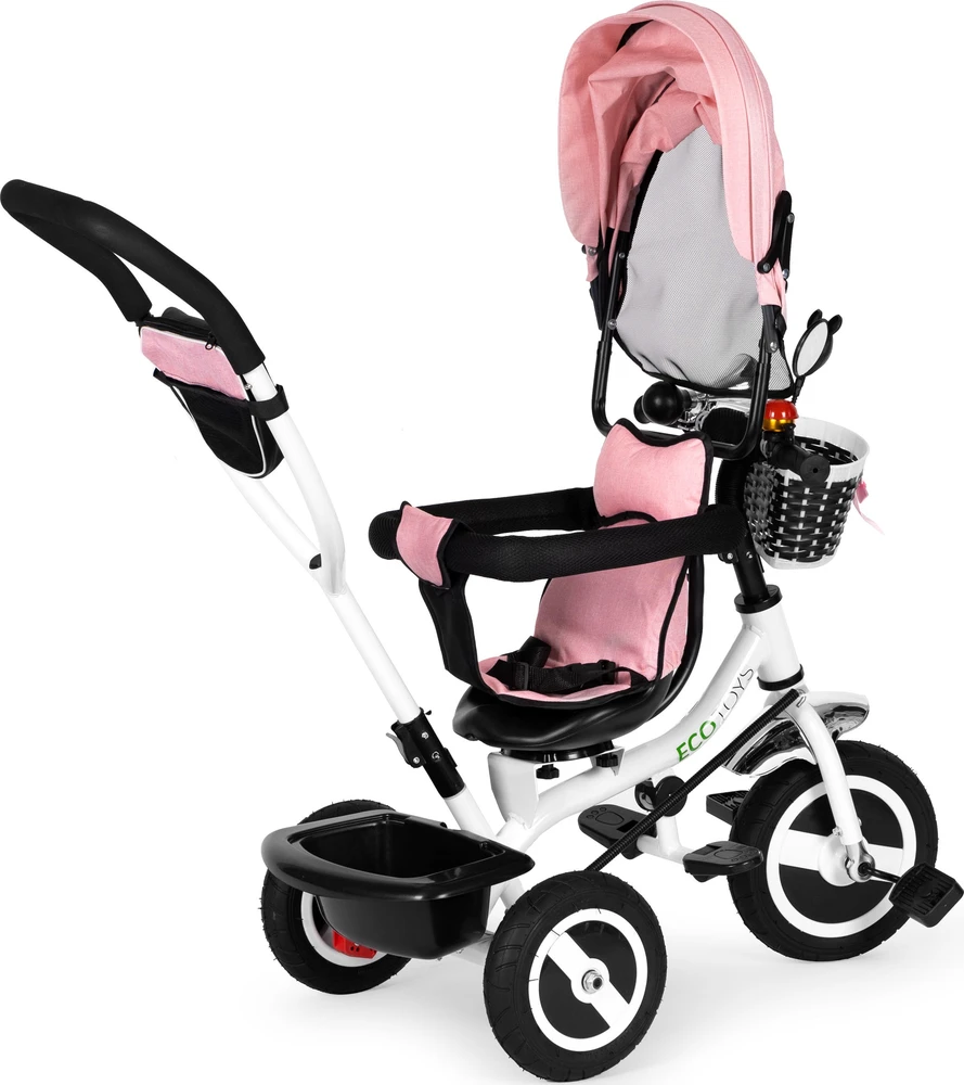 Ecotoys Triratukas Eco Toys, rožinis