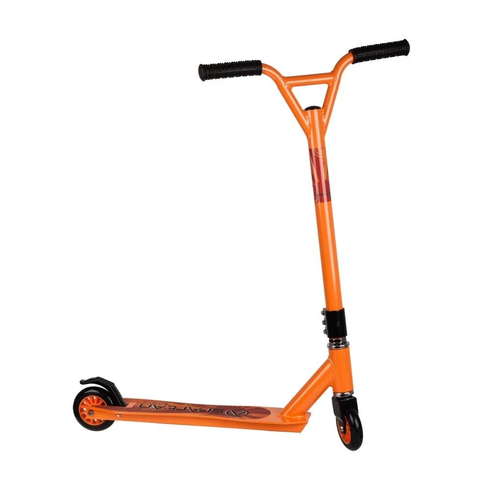 Triukinis paspirtukas su guoliais ABEC-7 Spartan Stunt (100 mm ratai) - Oranžinis