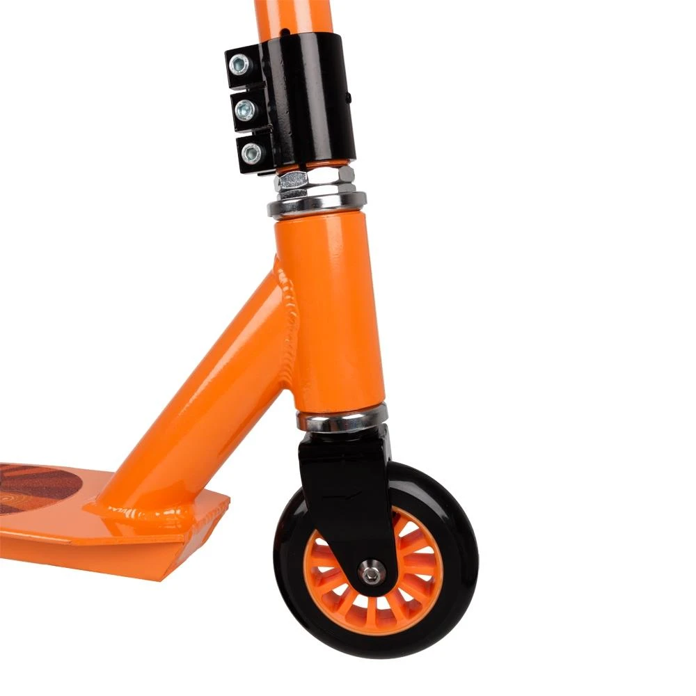 Triukinis paspirtukas su guoliais ABEC-7 Spartan Stunt (100 mm ratai) - Oranžinis