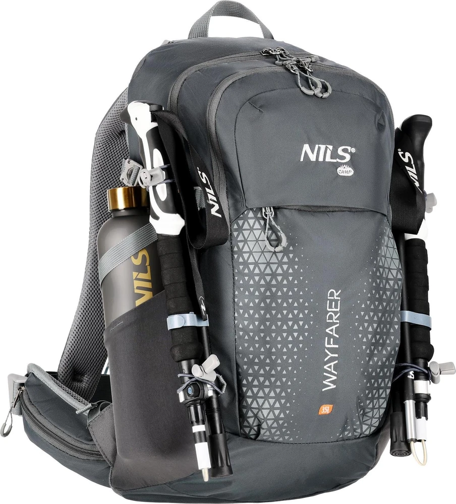 Nils Extreme Turistinė kuprinė NC1925 Wayfarer 35 l, pilka, Nils Camp