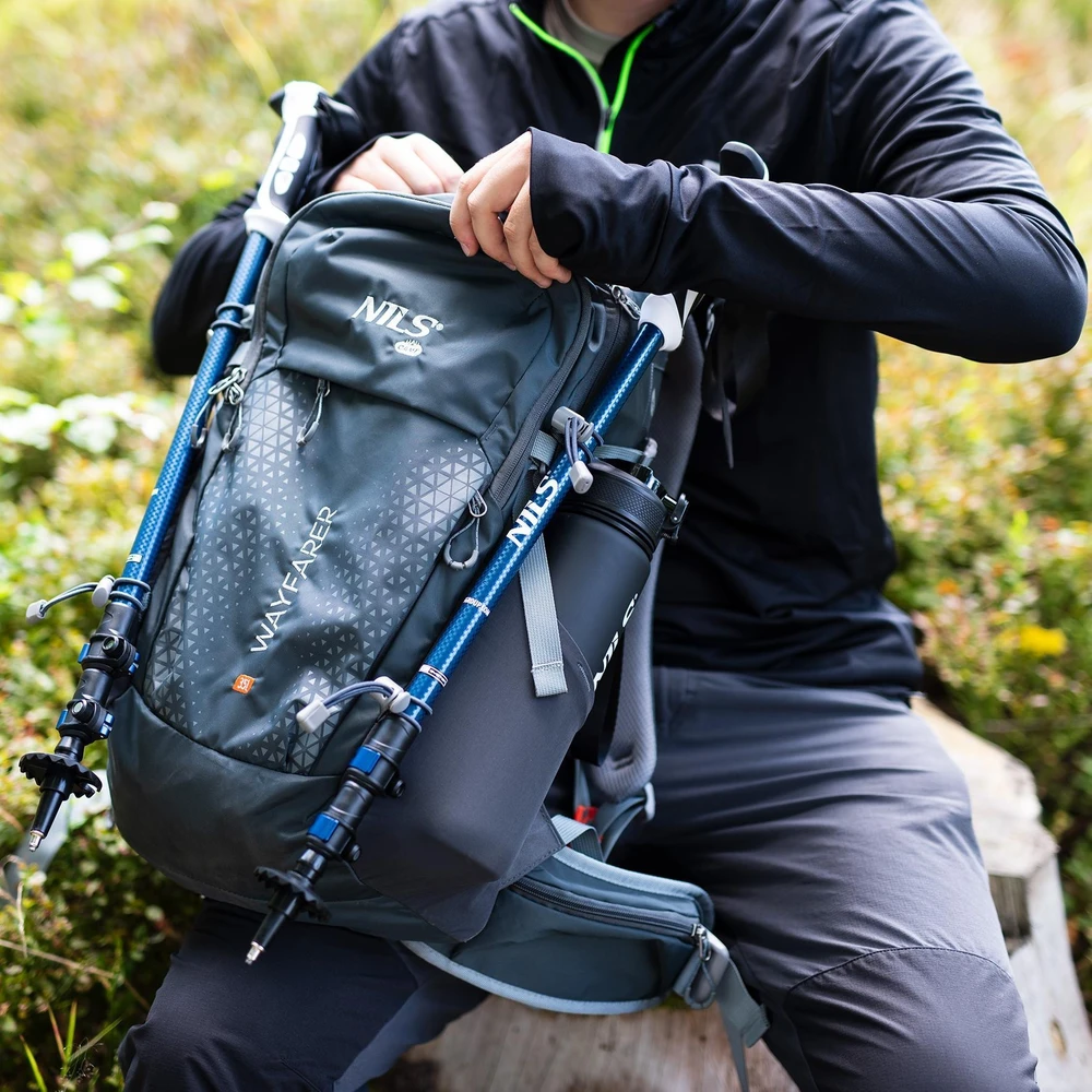 Nils Extreme Turistinė kuprinė NC1925 Wayfarer 35 l, pilka, Nils Camp
