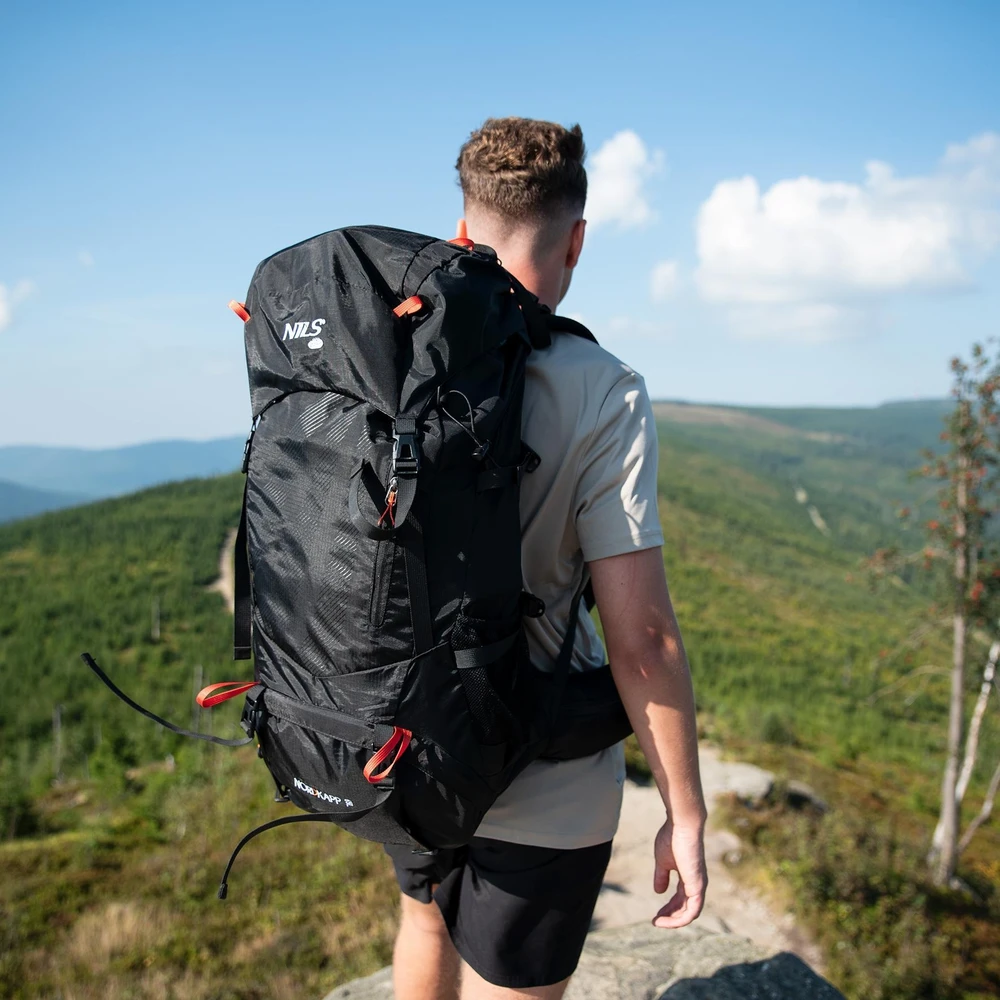 Nils Extreme Turistinė kuprinė NC1992 NORDKAPP 65 l juoda NILS CAMP