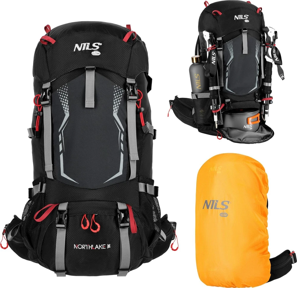 Nils Extreme Turistinė kuprinė Nils Camp NC1993 Northlake, juoda, 30 l