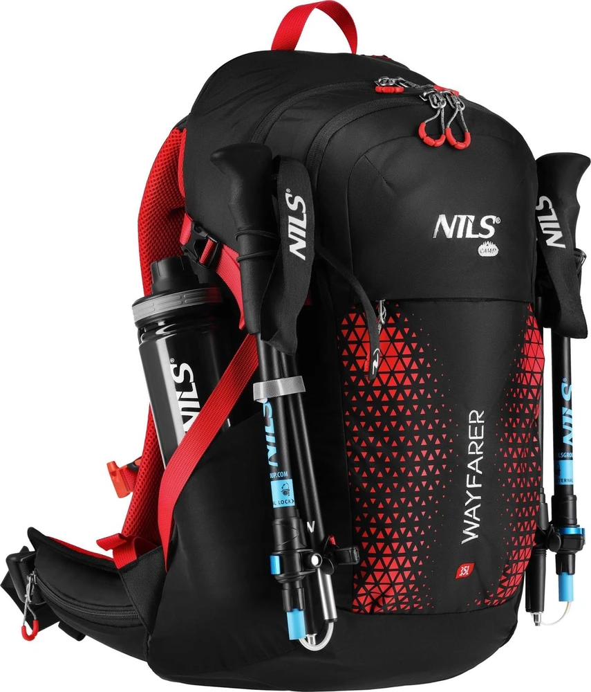 Turistinė kuprinė Nils Camp Wayfarer NC1925, raudona, 35 l