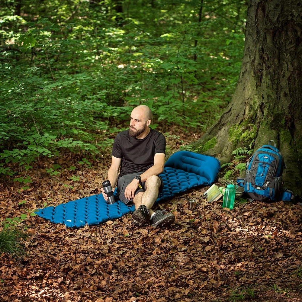 Nils Extreme Turistinis kilimėlis su pompa NC4006 Turquoise NILS Camp