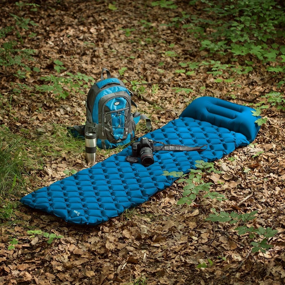 Nils Extreme Turistinis kilimėlis su pompa NC4006 Turquoise NILS Camp