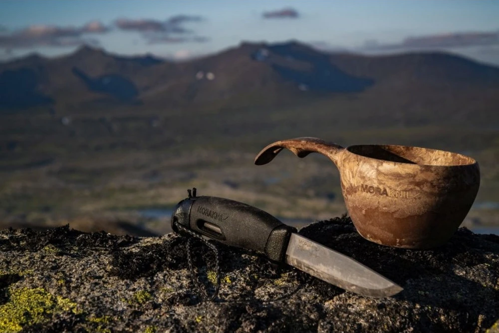 Morakniv Stovyklavimo peilis su ugnies skeltuvu Companion spark (S), 104mm, žalias