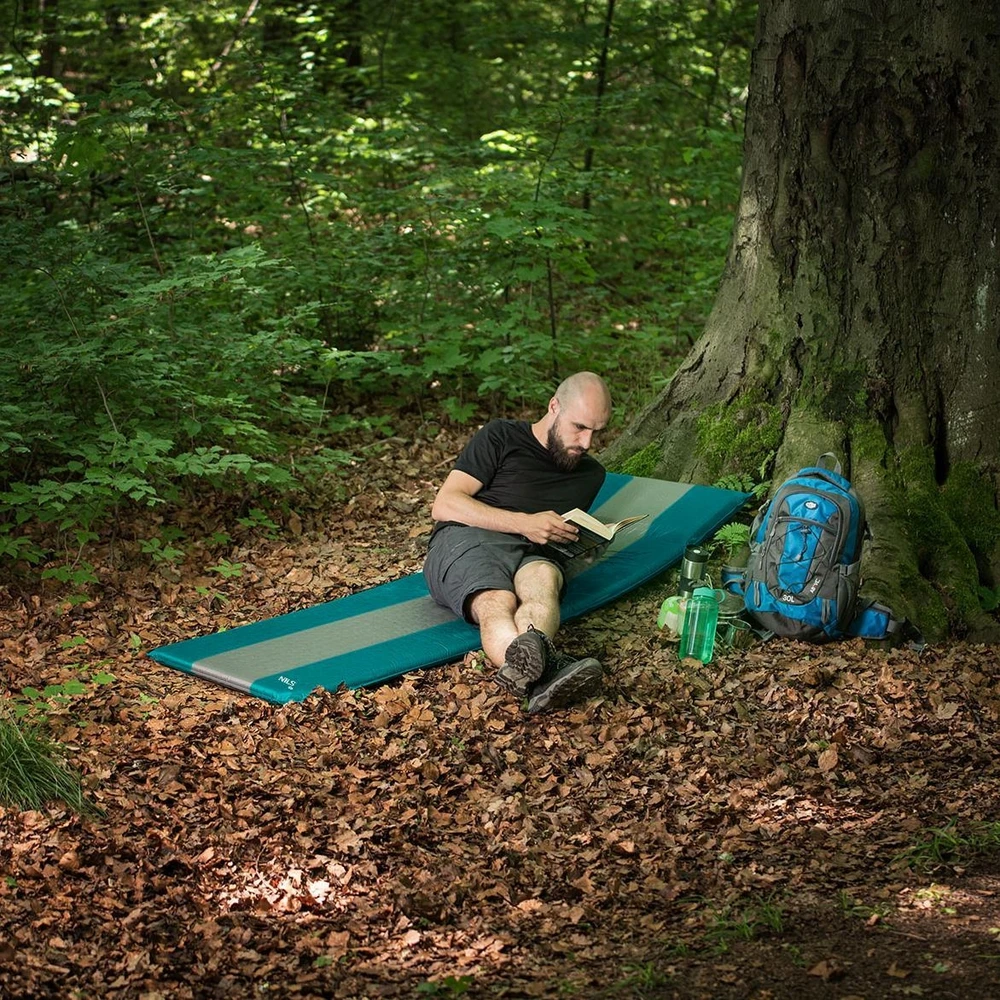 Čiužinys Nils Extreme Turkio ir pilkos spalvos savaime prisipučiantis kilimėlis NC4340 NILS CAMP