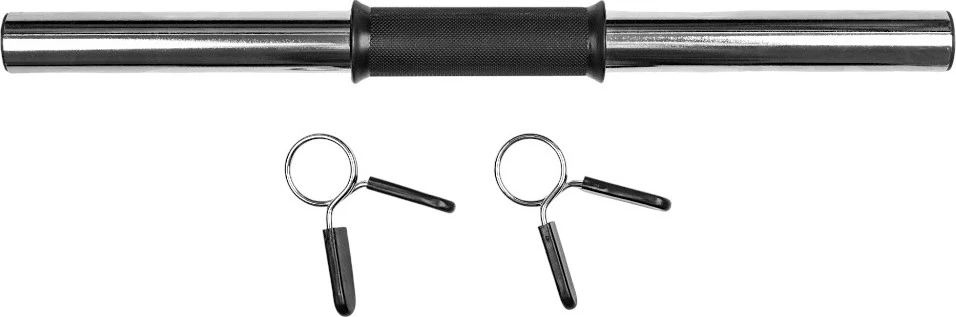 Tuščiaviduris hantelio grifas inSPORTline Onepump 45 cm / 30 mm su fiksatoriais, be sriegio