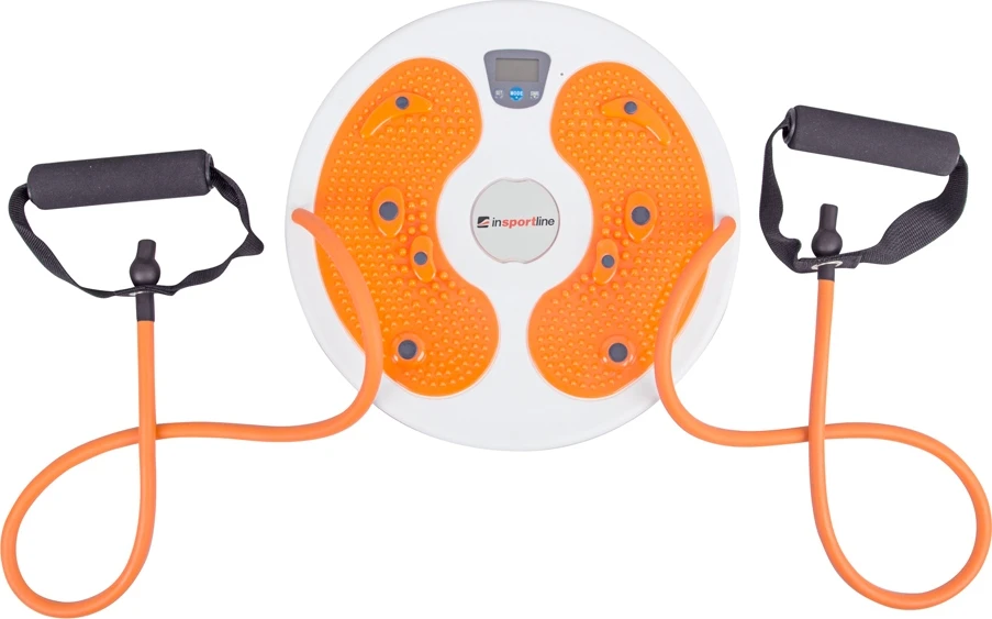 Sukimosi diskas su skaičiuokliu ir rankenomis inSPORTline Twist Digital 25cm