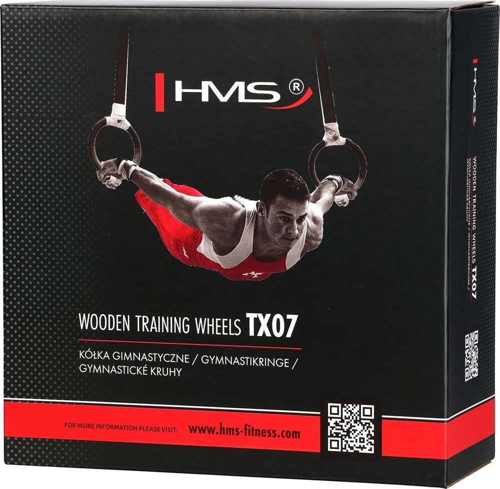 Mediniai gimnastikos žiedai HMS TX07
