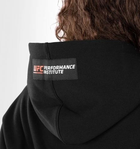 Vyriškas džemperis su gobtuvu UFC Venum Performance Institute 2.0, juodas/raudonas