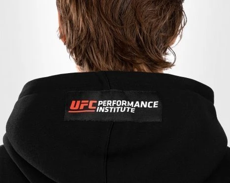 Vyriškas džemperis su gobtuvu UFC Venum Performance Institute 2.0, juodas/raudonas