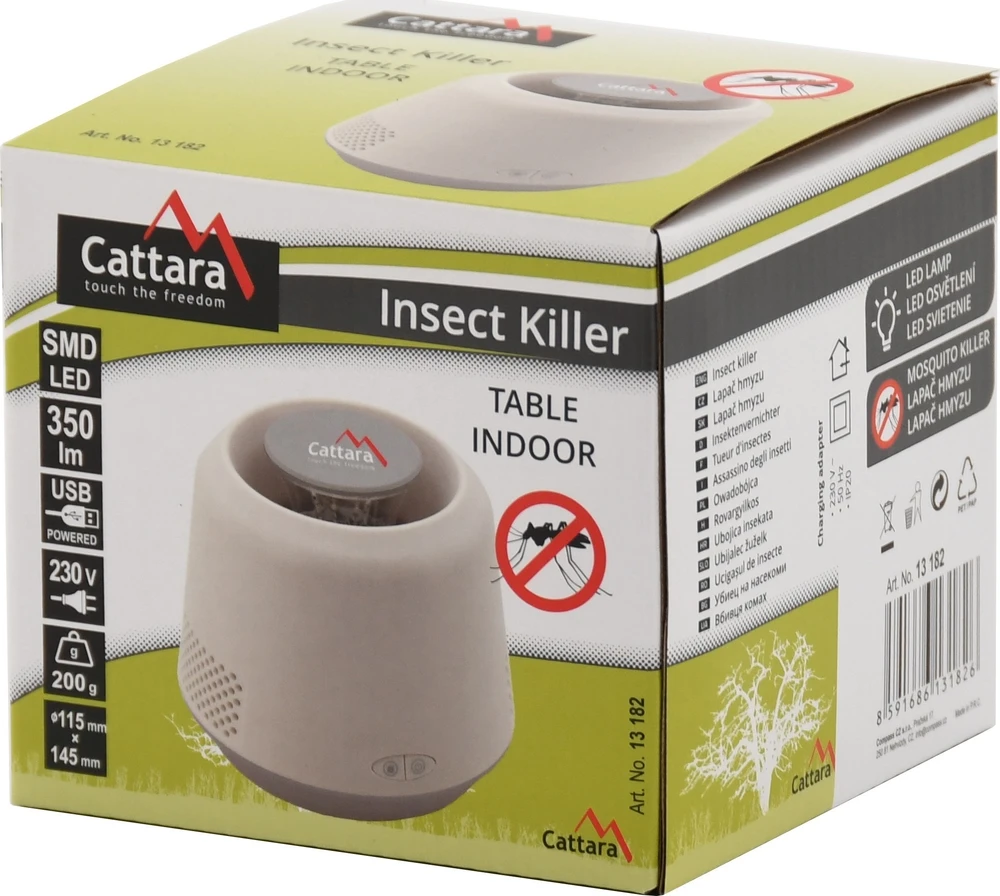 USB 5 V lempa + infraraudonųjų spindulių vabzdžių gaudyklė Cattara Table Indoor