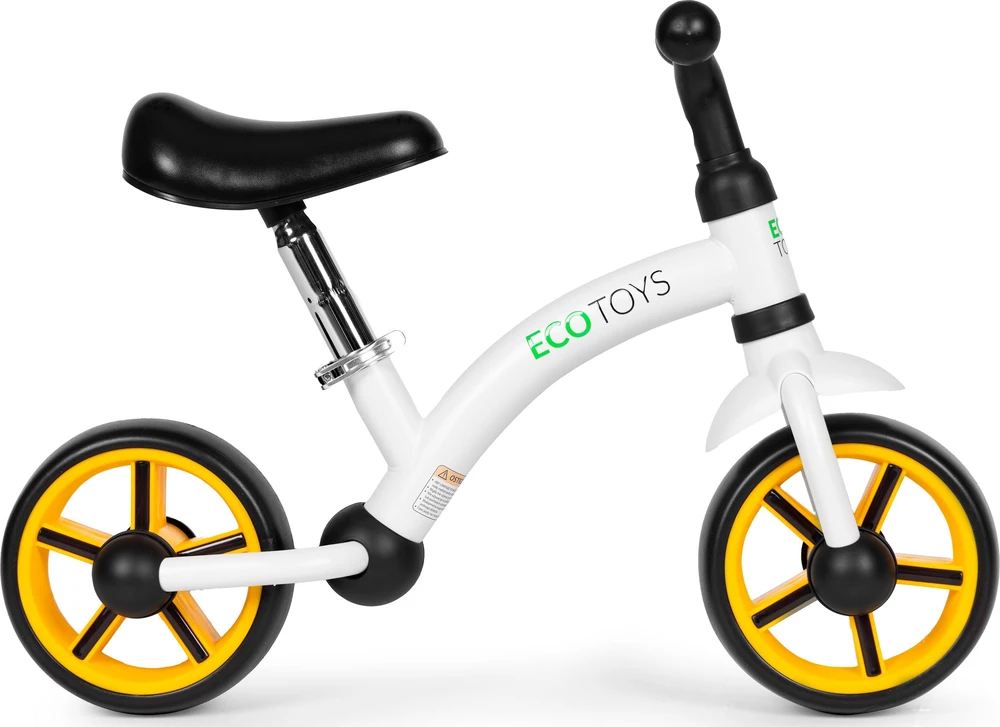 Vaikiškas krosinis dviratis EVA ratai reguliuojama sėdynė juodas ECOTOYS
