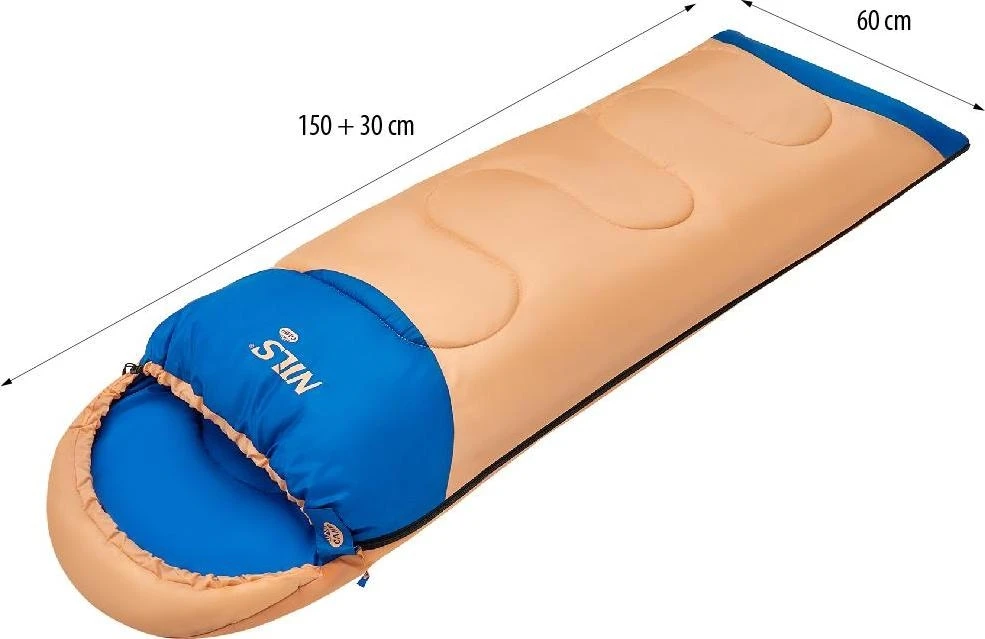 NC2007 Oranžinis SLEEPING BAG JUNIOR NILS CAMP