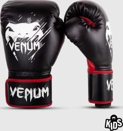 Vaikiškos bokso pirštinės Venum Contender Kids - juodos/raudonos