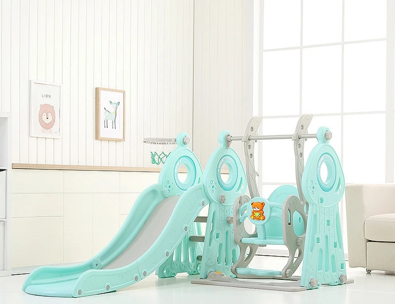 Children’s Slide w/ Swing & Basketball Hoop 4-in-1 inSPORTline Swingslide