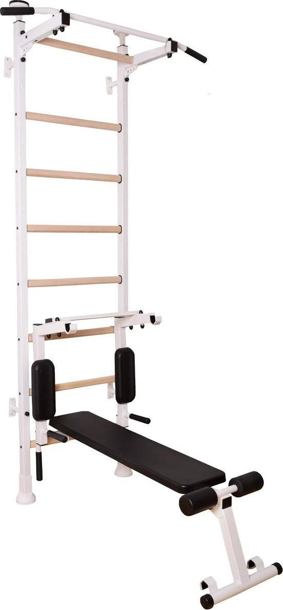 Vakiška gimnastikos sienelė su aksesuarais BenchK 414 , balta