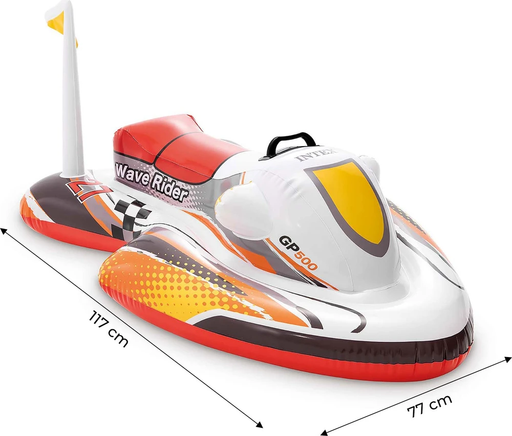 Daugiaspalvis „Intex Wave Rider Ride-On“, 117 x 77 cm, 3 ir vyresni