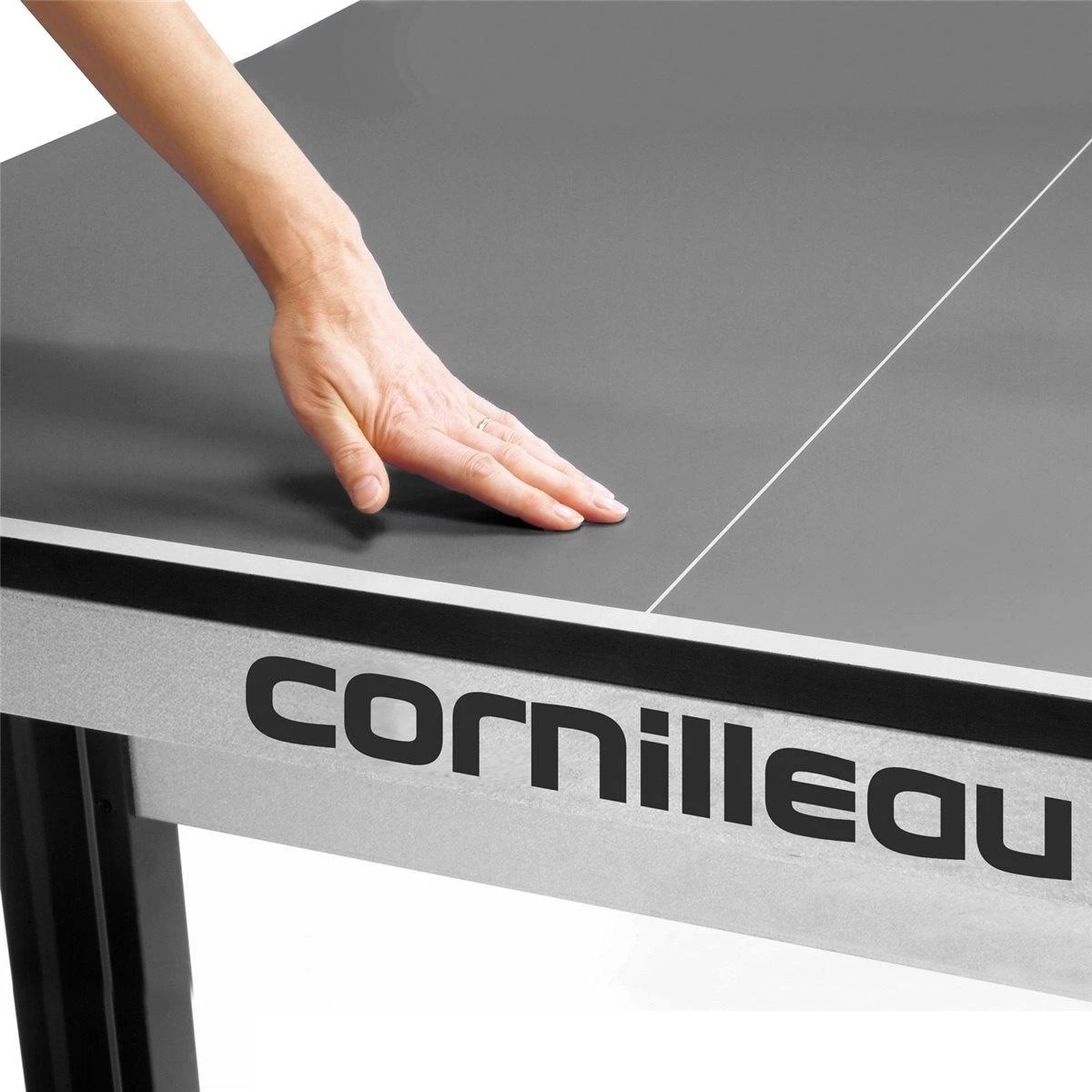 Varžybinis stalo teniso stalas Cornilleau 740 Indoor ITTF - Pilkas