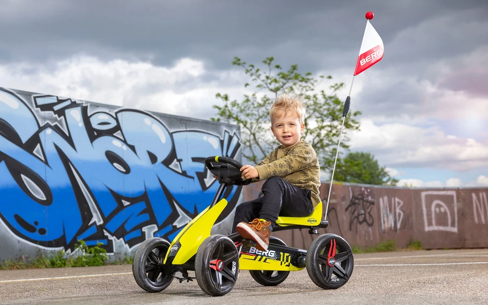 „Berg“ vėliavos S/M sauga Gokarts Buzzy Reppy