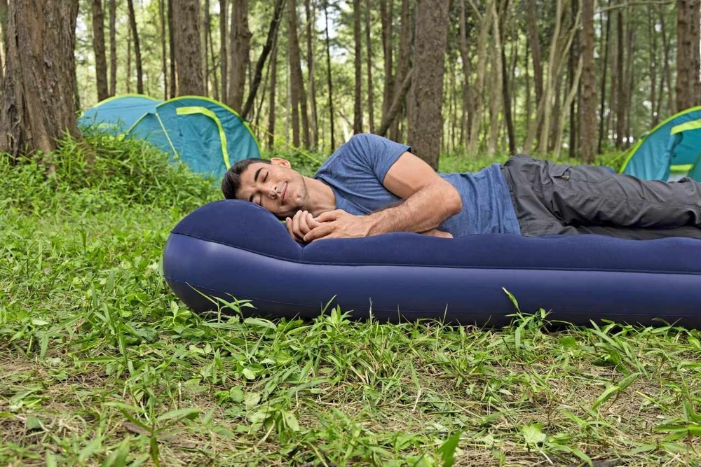 Bestway Pripučiamas vienvietis čiužinys su įmontuota kojine pompa ir pagalve 185x99x28cm 67224