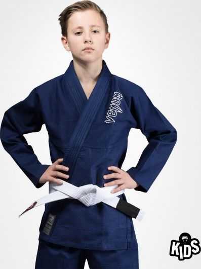 Venum Contender Kids BJJ kimono (su nemokamu baltu diržu) – tamsiai mėlynas