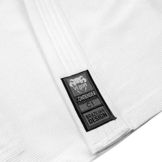 Venum Contender vaikiškas BJJ kimono (su nemokamu baltu diržu) – baltas