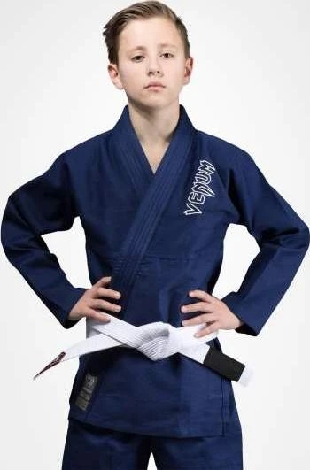 Venum Contender Kids BJJ kimono (su nemokamu baltu diržu) – tamsiai mėlynas