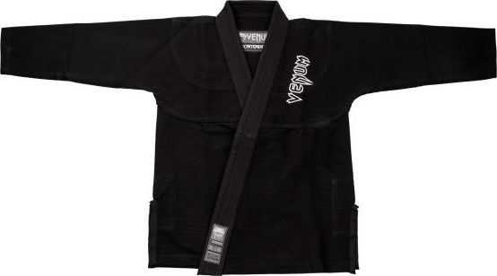 Venum Contender Kids BJJ Gi (Free baltas belt included) - Juodas