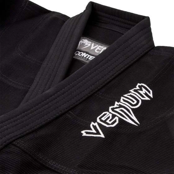 Venum Contender vaikiškas BJJ kimono (su nemokamu baltu diržu) – juodas