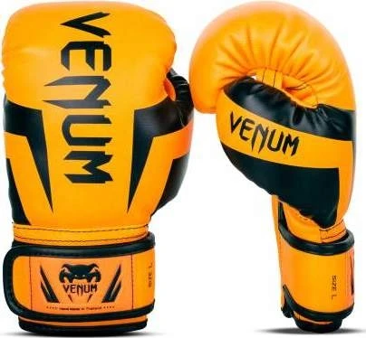 Venum Elite vaikiškos bokso pirštinės - Exclusive - fluorescencinės oranžinės