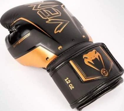 Venum Elite Evo Boxing Gloves - Juodas/Bronze