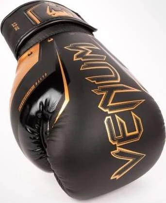 Venum Elite Evo Boxing Gloves - Juodas/Bronze