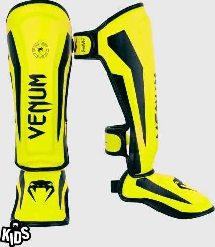 Venum Elite vaikiški blauzdų apsaugai Exclusive Neo Geltona